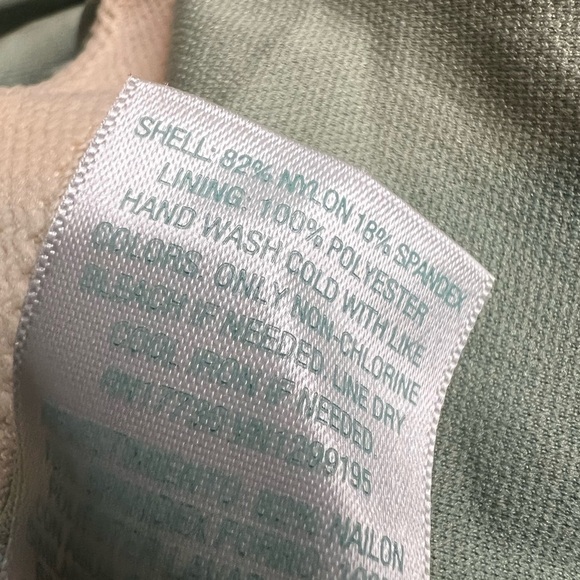 Kona Sol V Neck High Leg One Piece Swimsuit Size Small Sage Green Bathing Suit - Picture 6 of 7